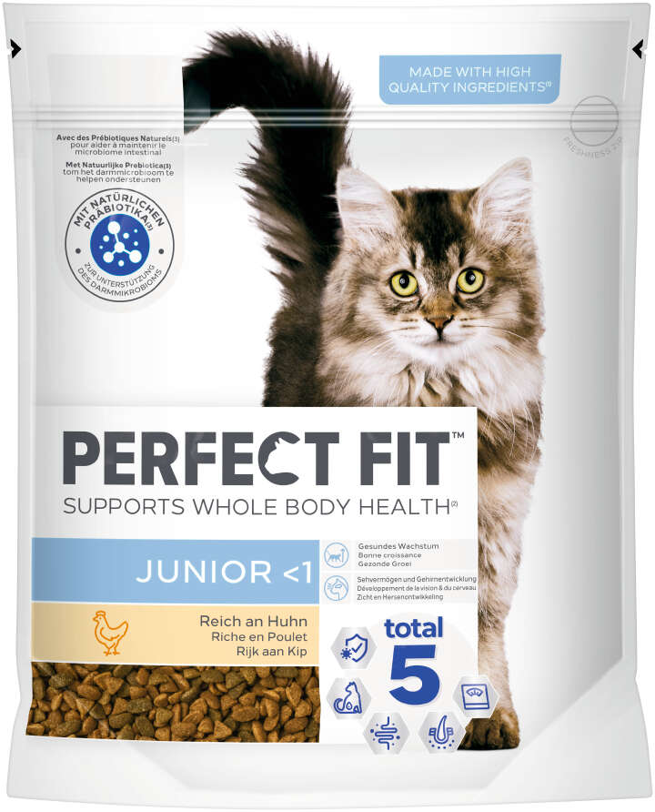 PERFECT FIT Katzen-Trockenfutter Junior - Reich an Huhn